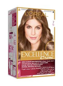 Excellence Hair Creme Color 7 Blonde pack of 1 