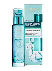 L'Oréal Paris Hydra Genius Aloe Water 72H Liquid Moisturizer Normal to Combination skin White 70ml 