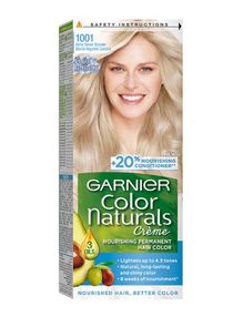 Color Naturals Permanent Hair Color 1001 Ashy Silver Blonde 112ml 