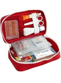 First Aid Kit Bag Red 
