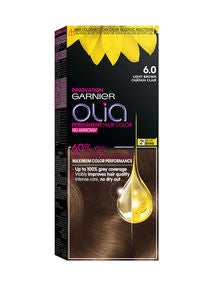 Olia No Ammonia Permanent Haircolor Powered Color 6.0 Light Brown 