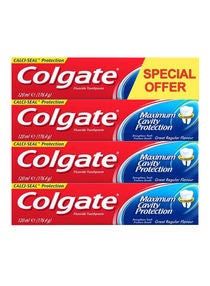 Maximum Cavity Protection Great Regular Flavour Toothpaste 120ml Pack of 4 