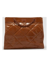 Chain Detail Shoulder Bag Camel 
