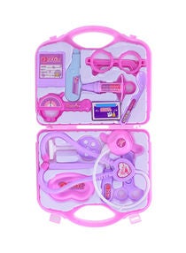 First Aid Kit Doctor Prentend Play Toy Set Pink Color Portable 4+ Years Age Groups 10x10x5cm 