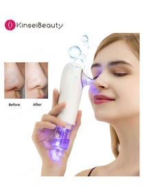 4-In-1 Facial Pore Blackhead Remover Vacuum Cleaning Instrument Golden 188 x 55 x 75millimeter 