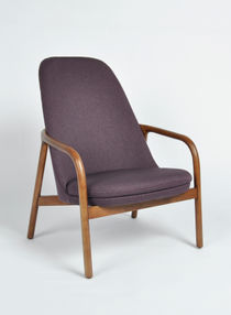 Armchair In Purple Wooden Chair Size 69 X 79 X 99 