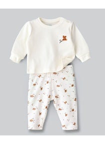 Printed Pyjama Set Multicolour 