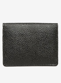 Bi fold Mens Leather Casual Card holder Black 