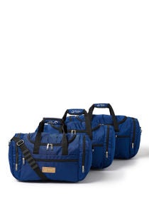 3-Piece Lightweight Waterproof Polyester Multipurpose Luggage Duffle Bag/Gym Bag Set 20/22/24 Inch Blue 
