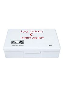 First Aid Kit Set 42-Piece White 21cm 