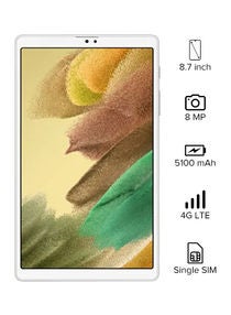 Galaxy Tab A7 Lite 8.7-Inch Silver 3GB RAM 32GB 4G LTE - International Version 