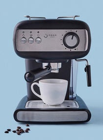 Espresso Coffee Machine - 15 Bar 850 W With High Pressure 1.2 Liter Silver/Black 
