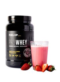 PROWHEY - Grass Fed and Hormone Free Whey Protein - 27g of protein per serving - Strawberry Milkshake - 2lb 