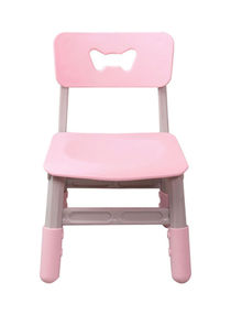 Plastic Portable Children Outdoor Indoor Chair Pink 30 X 30 X 51cm 