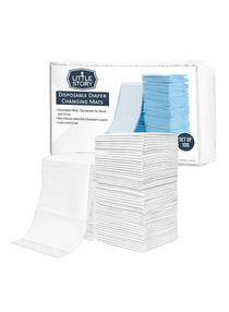 Disposable Diaper Changing Pad,100 Pack Soft Waterproof Mat, Portable Leak Proof Changing Mat, New Mom Leak-Proof Underpad, Mattress Table Protector Pad, Pack Of 100Pcs - White 