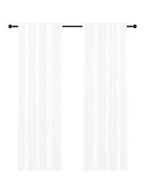 Cotton Rich Home Essential Mietta Slub Textured Curtain Pair White 137 x 240cm 