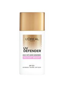 UV Defender Instant Bright Daily Anti-Ageing Sunscreen SPF 50+ with Niacinamide White 50ml 