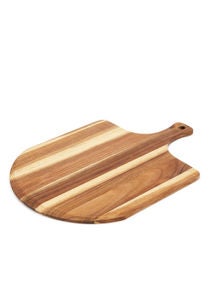 Pizza Board - Made Of Acacia Wood - Premium Quality - Serving Plate - Serving Dishes - Tray - Wood Platter - By Noon East - Dark Brown 43 x30 x1.2 cm 