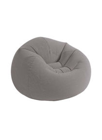 Beanless Bag Inflatable Lounge Chair Grey 114x114x71cm 
