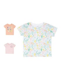 Baby Trendy Cute Boys Round neck T Shirt Multicolour 