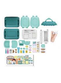 35-Piece Supermarket And Grocery Shopping Messenger Bag Pretend Play Set With Variety Of Accessories 34.2 x 14 x 48.5cm 