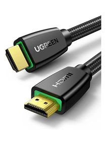 HDMI Cable 2.0 2M Premium High-Speed HDMI to HDMI Video Wire 4K@60Hz Ultra HD Braided Cord Compatible for MacBook Pro 2021 Nintendo Switch PS3/4 /5 PC Laptop Black 
