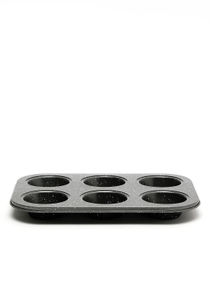 Oven Pan - Made Of Carbon Steel - Cupcake Tray - Baking Pan - Oven Trays - Cake Tray - Oven Pan - Granite Dark Grey 