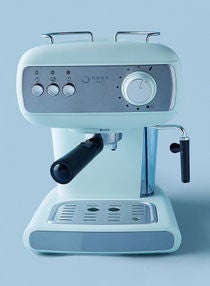 Espresso Coffee Machine - 15 Bar 850 W With High Pressure 1.2 Liter Aqua/Mint 