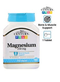Magnesium 250mg Mineral Supplement - 110 Tablets 