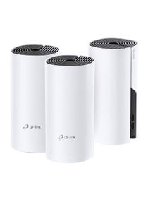 Deco M4 (3-Pack) AC1200 Gigabit Advanced Whole Home Mesh Wi-Fi System, Coverage for 3-5 Bedroom Houses, 100 Devices Connectivity, Parental Controls, Replaces WiFi Router and Extender, Works with Alexa White 