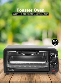 Countertop Toaster Oven 8 L 650 W HTC-118-EO Black 