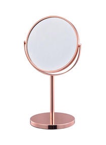Classic Mirror with Stand, for Vanity and Bathroom Use, Sturdy and Multipurpose Pink 
