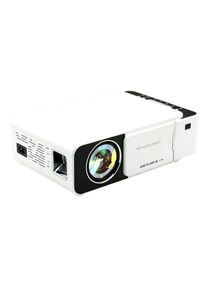 HD Projector 1080P With Stereo Surround Speakers T5 White 