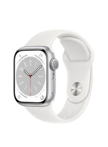 Watch Series 8 GPS 41mm Silver Aluminium Case With White Sport Band 