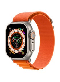 Watch Ultra GPS + Cellular, 49mm Titanium Case With Alpine Loop - Large Orange 