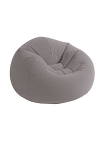 Beanless Bag Inflatable Lounge Chair Grey 114x114x71cm 