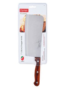 Chopper Knife Silver/Brown 18cm 