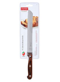 Bread Knife Silver/Brown 20cm 