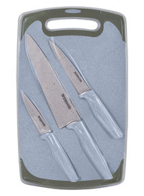 Cutting Board With Knife Set Assorted 
