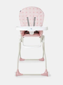 Foldable Baby Feeding High Chair Lightweight And Foldable With Multiple Recline Modes Suitable For Babies For 6 Months To 3 Years Rose 