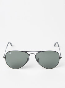 Polarized Aviator Sunglasses - 0RB3025 - Lens Size: 58 mm - Black 