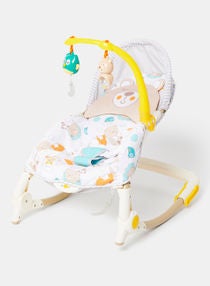 Baby Rocking Chair With Vibration And Music Multipurpose Infant-To-Toddler Reclining Suitable For Newborn Babies Up To 3 Years Old Multicolour 