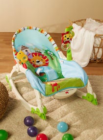 Baby Rocking With Vibration And Music Multipurpose Infant-To-Toddler Reclining Chair Suitable For Newborn Babies Up To 3 Years Old Multicolour 