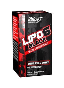 Nutrex Research Ultra Concentration Lipo-6 Black Supplement - 60 Capsules 