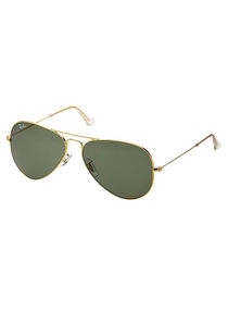 Men's Full Rim Pilot Sunglasses - RB3025 L0205 - Lens Size: 58 mm - Gold 