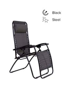 Foldable Adjustable Reclining Chair 177x113x68cm 