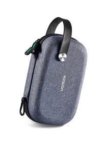 Electronics Bag, Tech Accessories Case, Organizer Case for Travel Electronics, Water-Resistant Shockproof Organizer Pouch Compatible with Charger, Charging Cables, Flash Drive, Headphones, Etc grey 