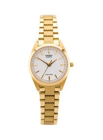 Women's Water Resistant Stainless Steel Analog Watch LTP-1274G-7ADF - 26 mm - Gold 