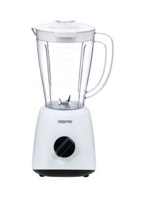 Multi Functional Two Speed Blender With Glass Jar Stainless Steel Cutting Blade Powerful motor Food Jug Blender Smoothie Maker Coffee Spice Nuts Grinder 400 W GSB9894 White 
