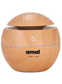Portable Aromatherapy Humidifier Wood Professional Humidifierfor Deep Cleaning Brown 95x100mm 